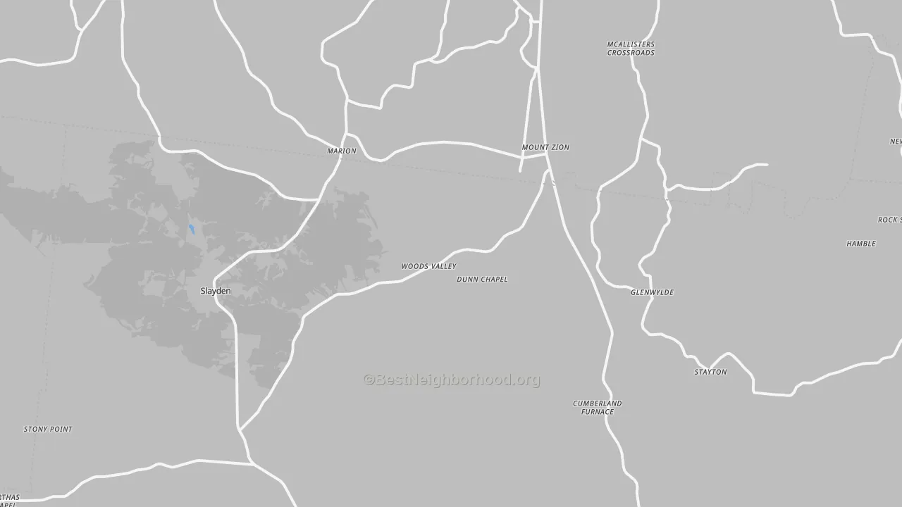Transit Grade map of Cumberland Furnace, TN