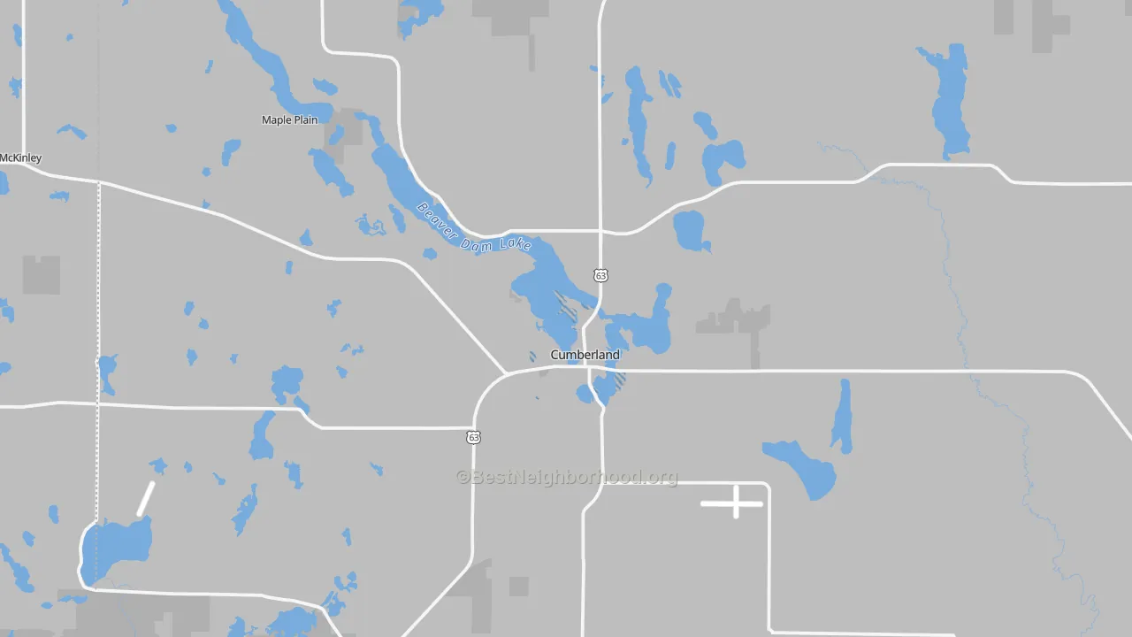 Transit Grade map of Cumberland, WI