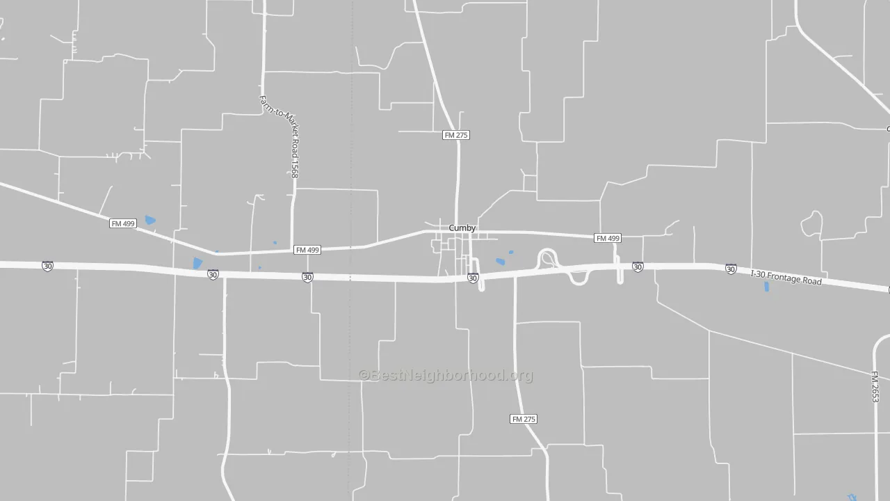 Transit Grade map of Cumby, TX