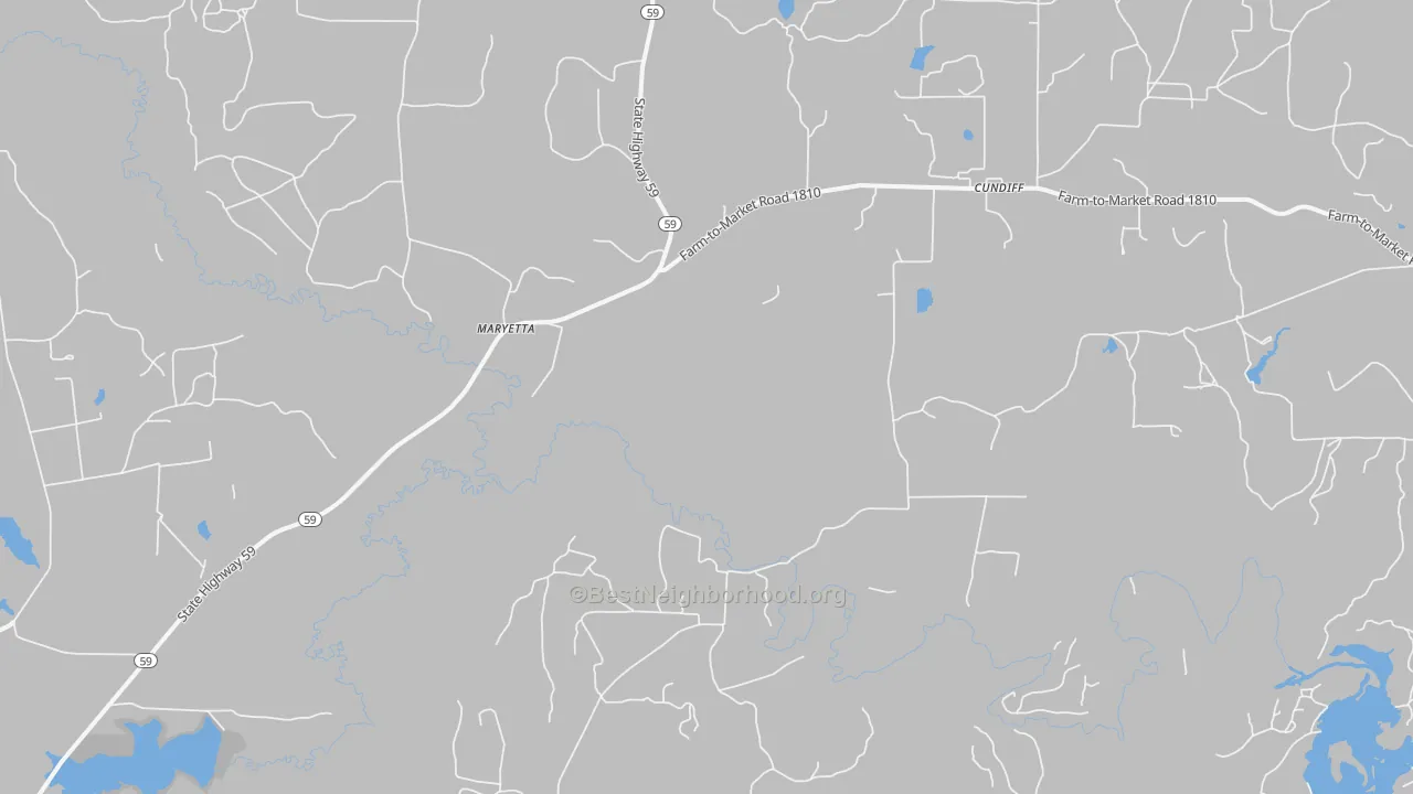 Transit Grade map of Cundiff, TX