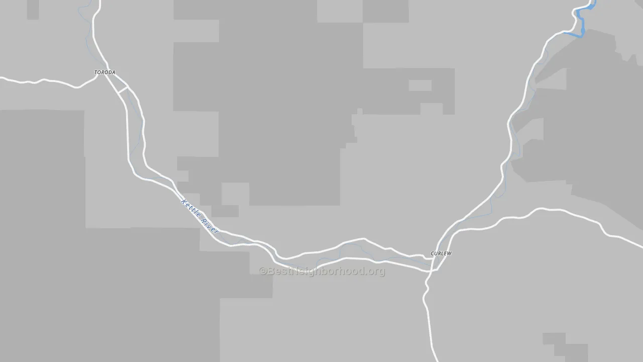 Transit Grade map of Curlew, WA