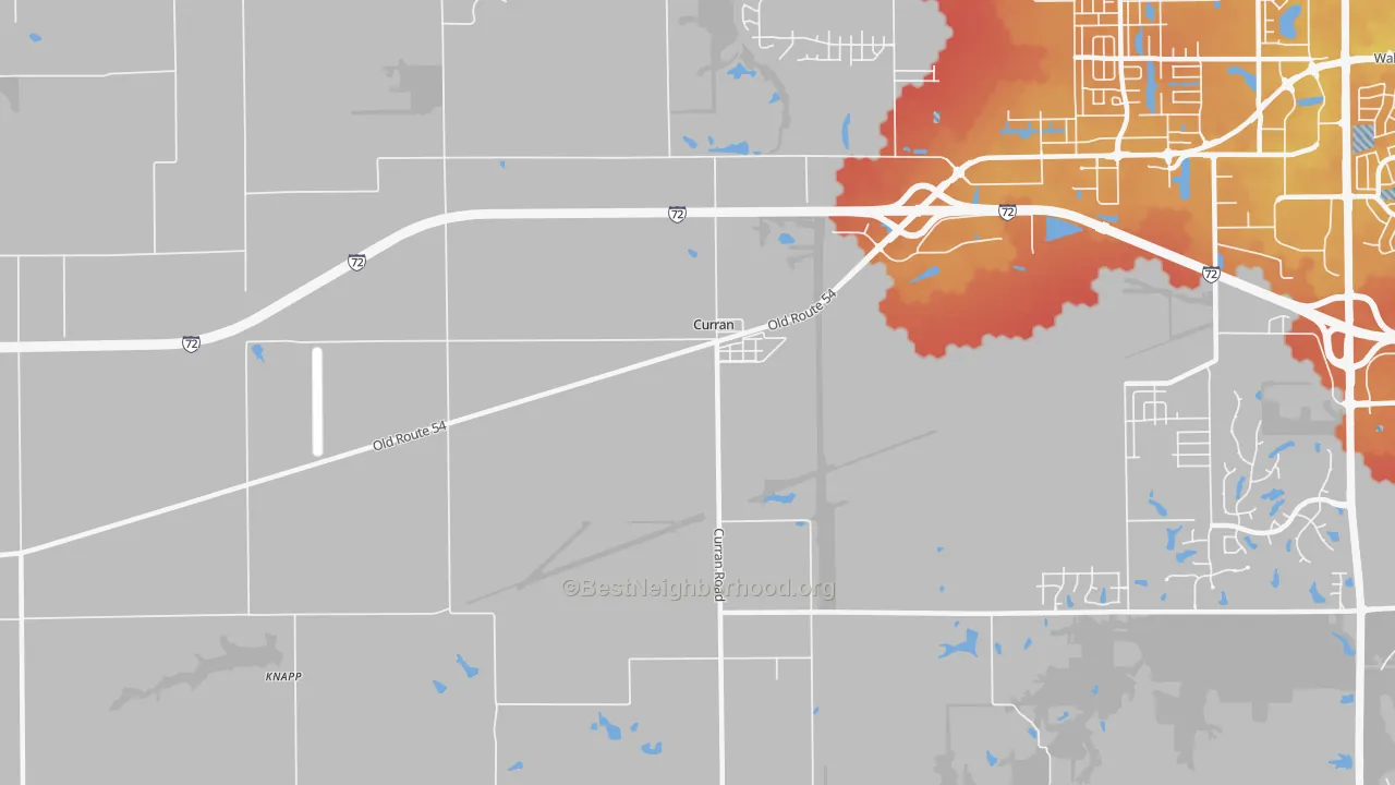 Transit Grade map of Curran, IL