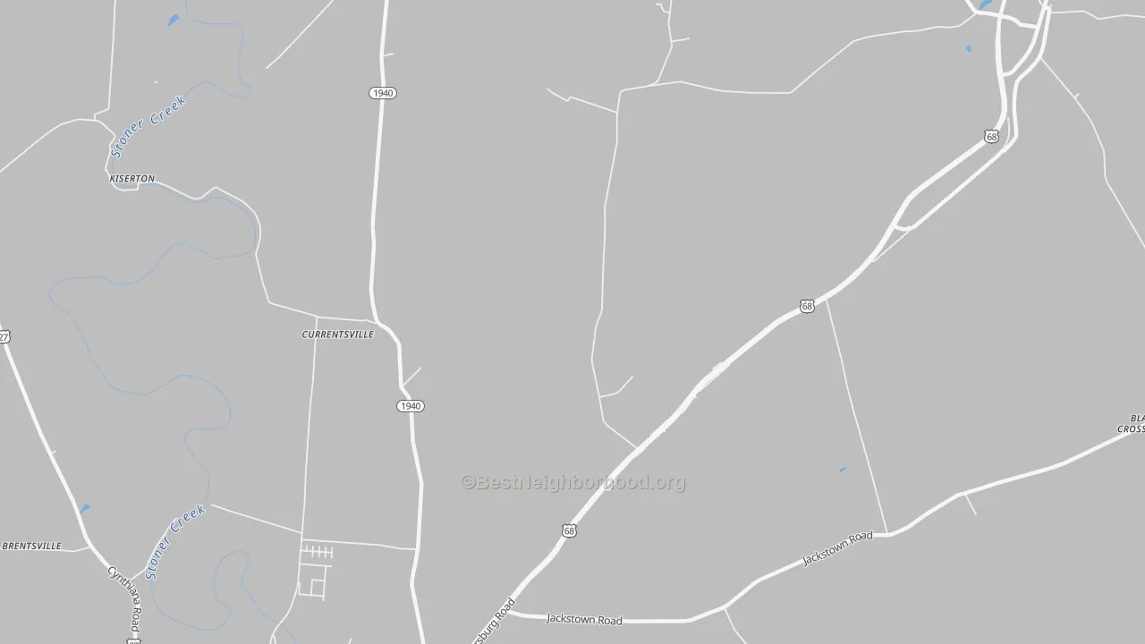 Transit Grade map of Currentsville, KY