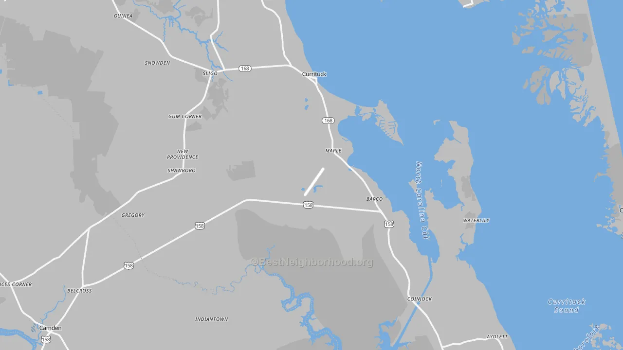 Transit Grade map of Currituck County, NC