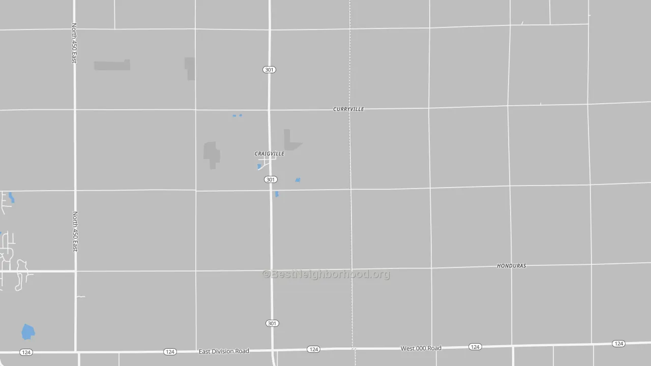 Transit Grade map of Curryville, IN