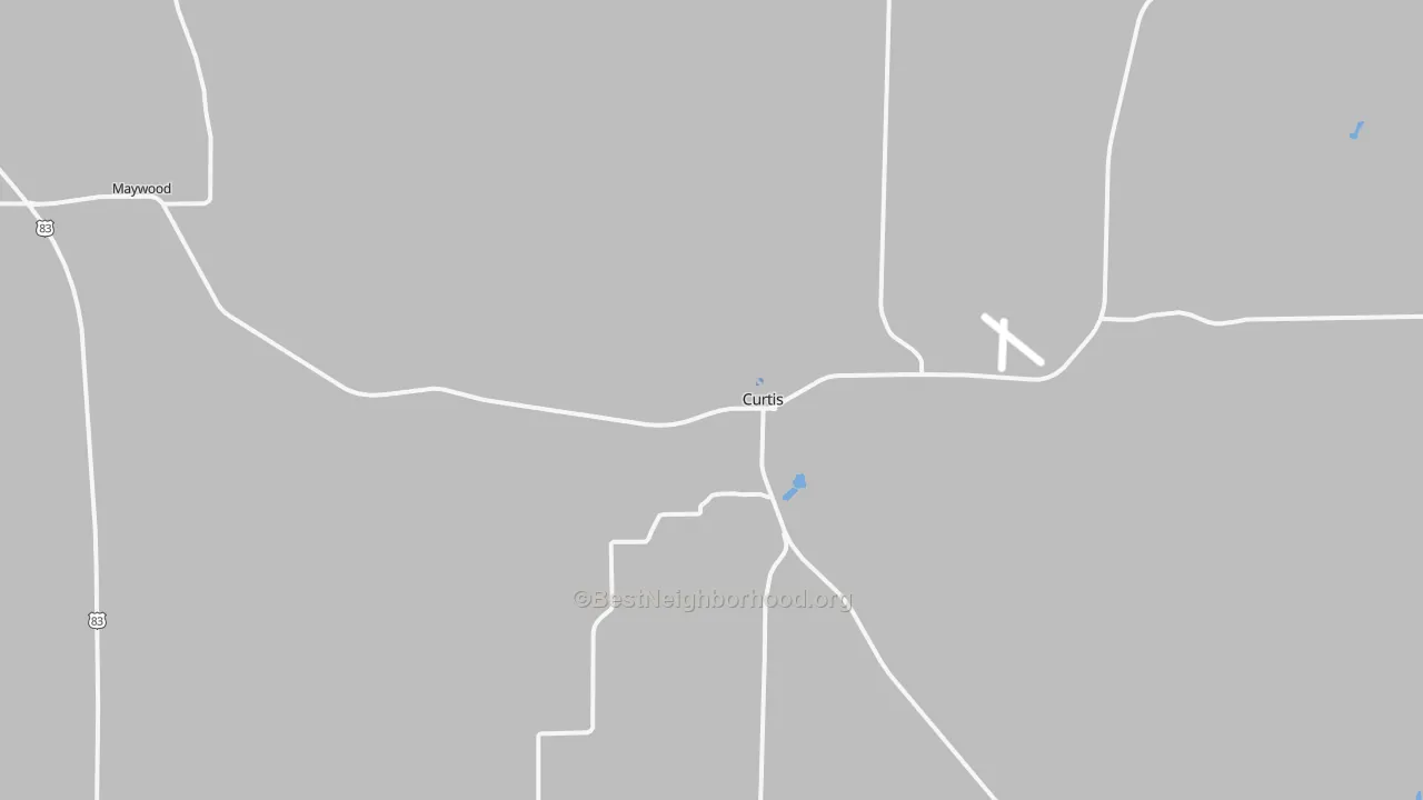 Transit Grade map of Curtis, NE