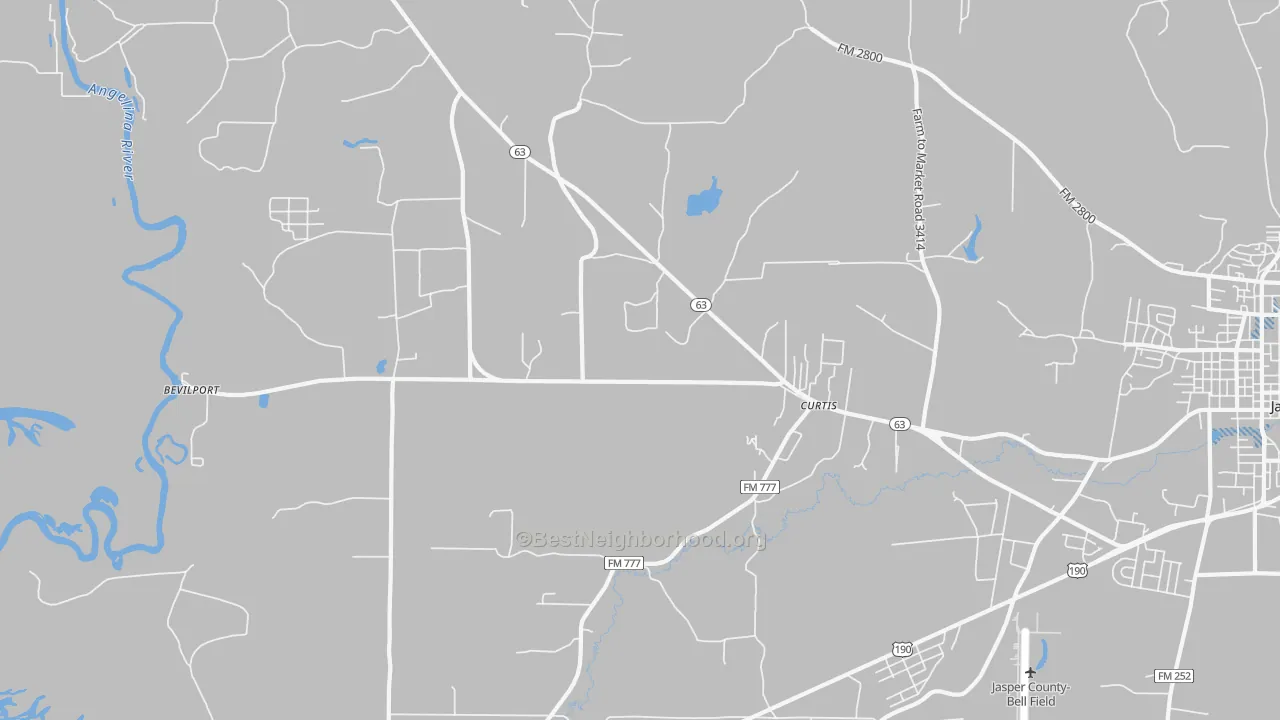 Transit Grade map of Curtis, TX