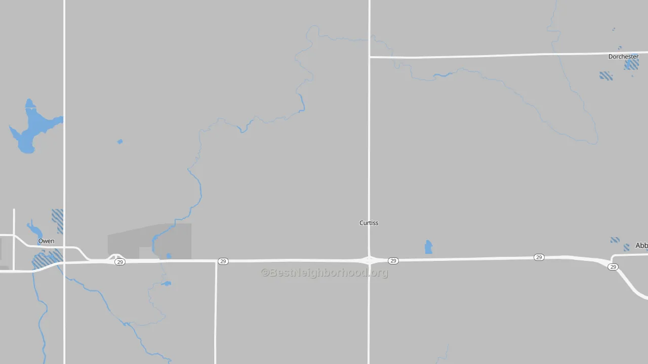 Transit Grade map of Curtiss, WI