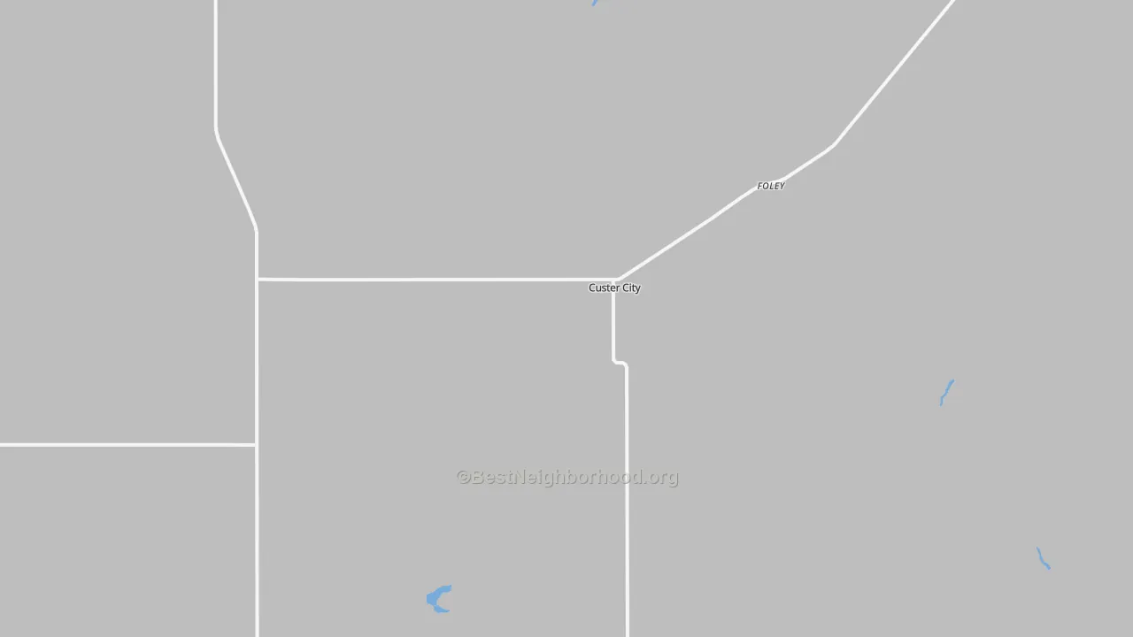 Transit Grade map of Custer City, OK