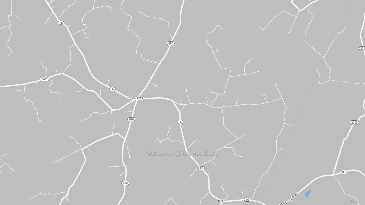 Transit Grade map of Custer, KY