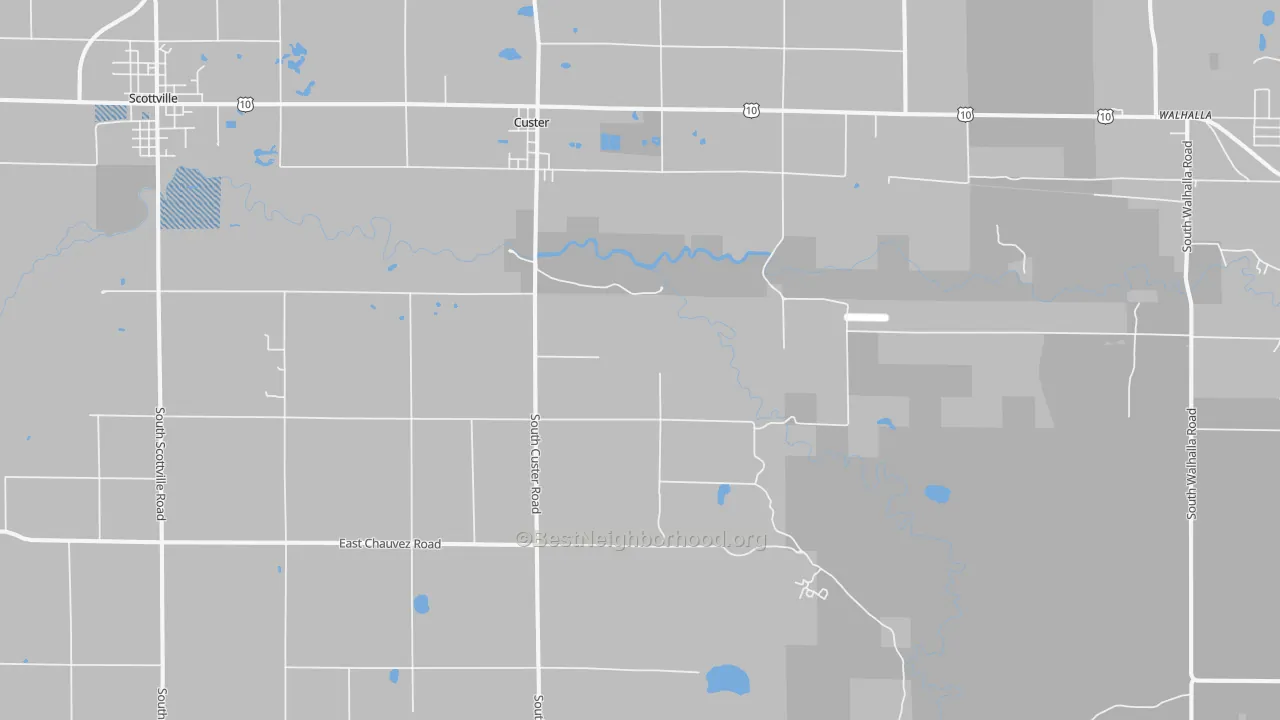 Transit Grade map of Custer, MI