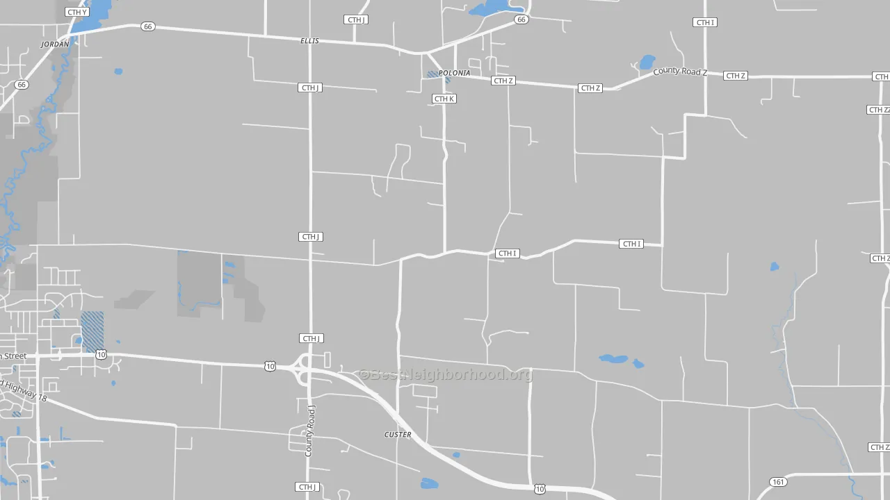 Transit Grade map of Custer, WI