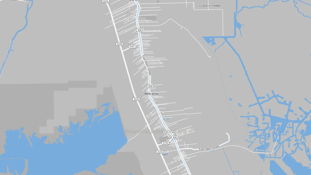 Transit Grade map of Cut Off, LA