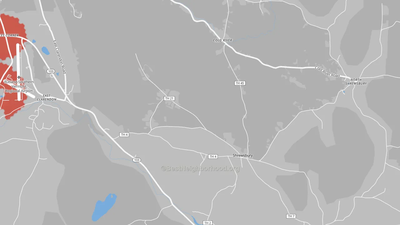 Transit Grade map of Cuttingsville, VT