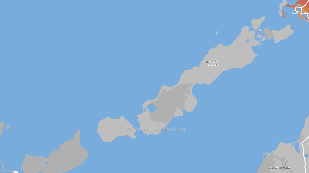 Transit Grade map of Cuttyhunk, MA