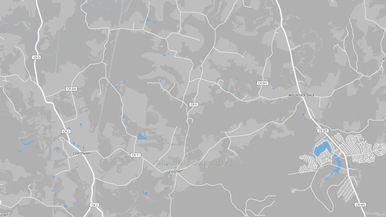 Transit Grade map of Cuzzart, WV