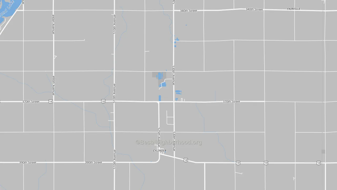 Transit Grade map of Cylinder, IA