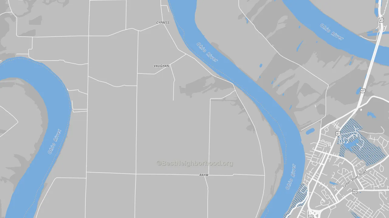 Transit Grade map of Cypress, IN