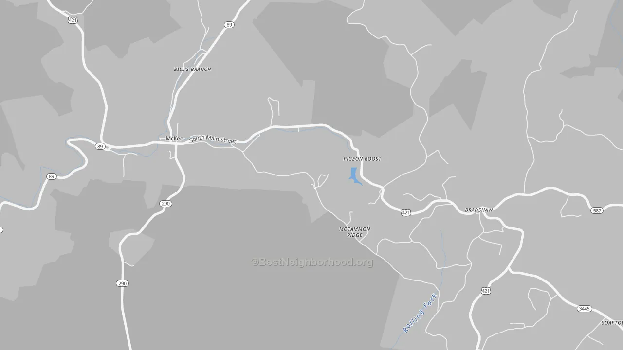 Transit Grade map of Dabolt, KY