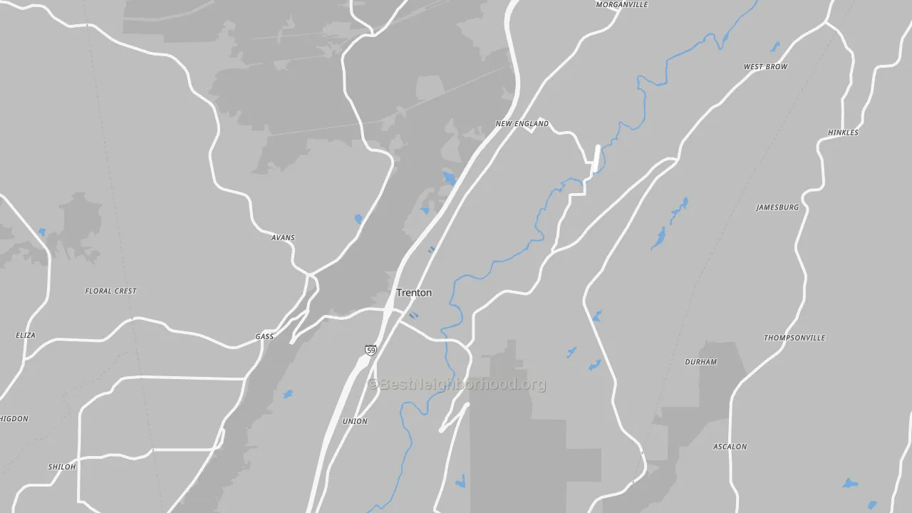 Transit Grade map of Dade County, GA