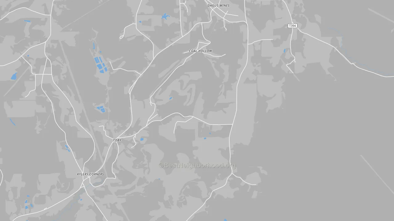 Transit Grade map of Dagus Mines, PA