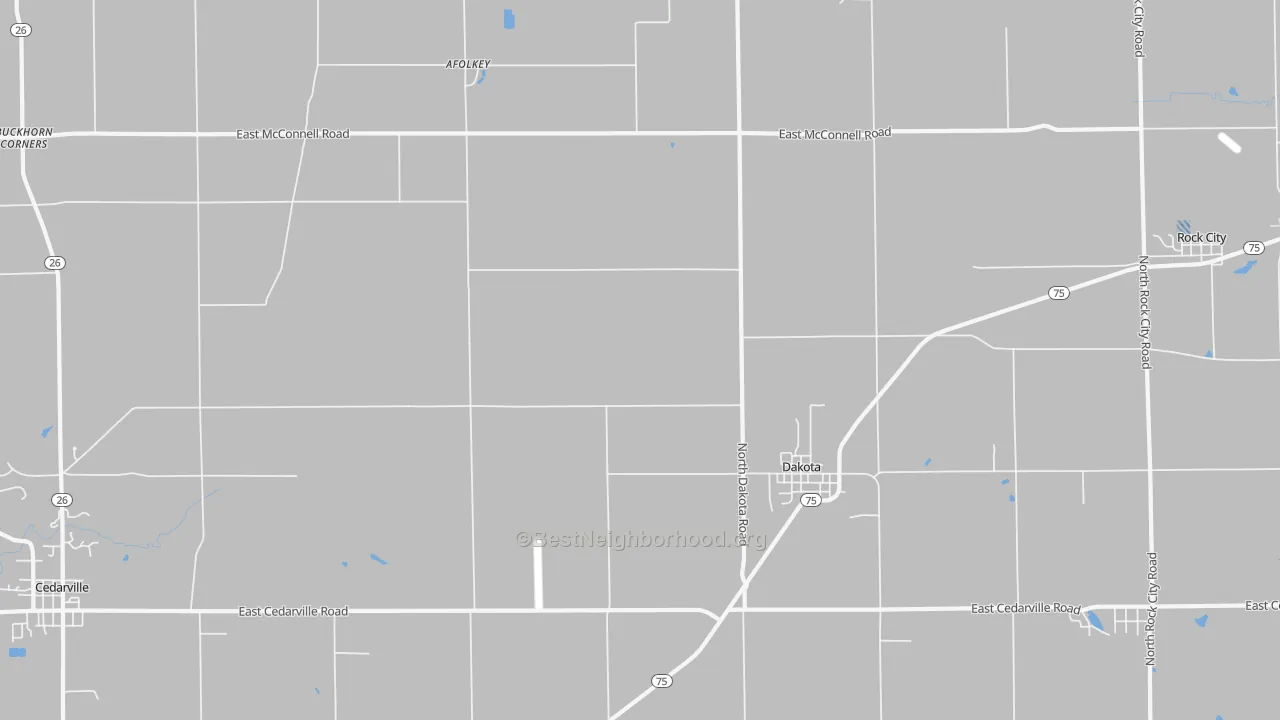Transit Grade map of Dakota, IL