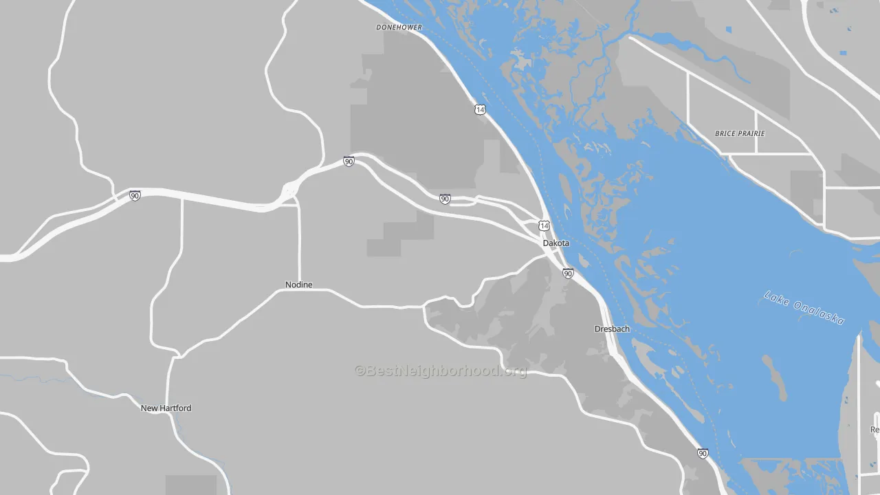 Transit Grade map of Dakota, MN