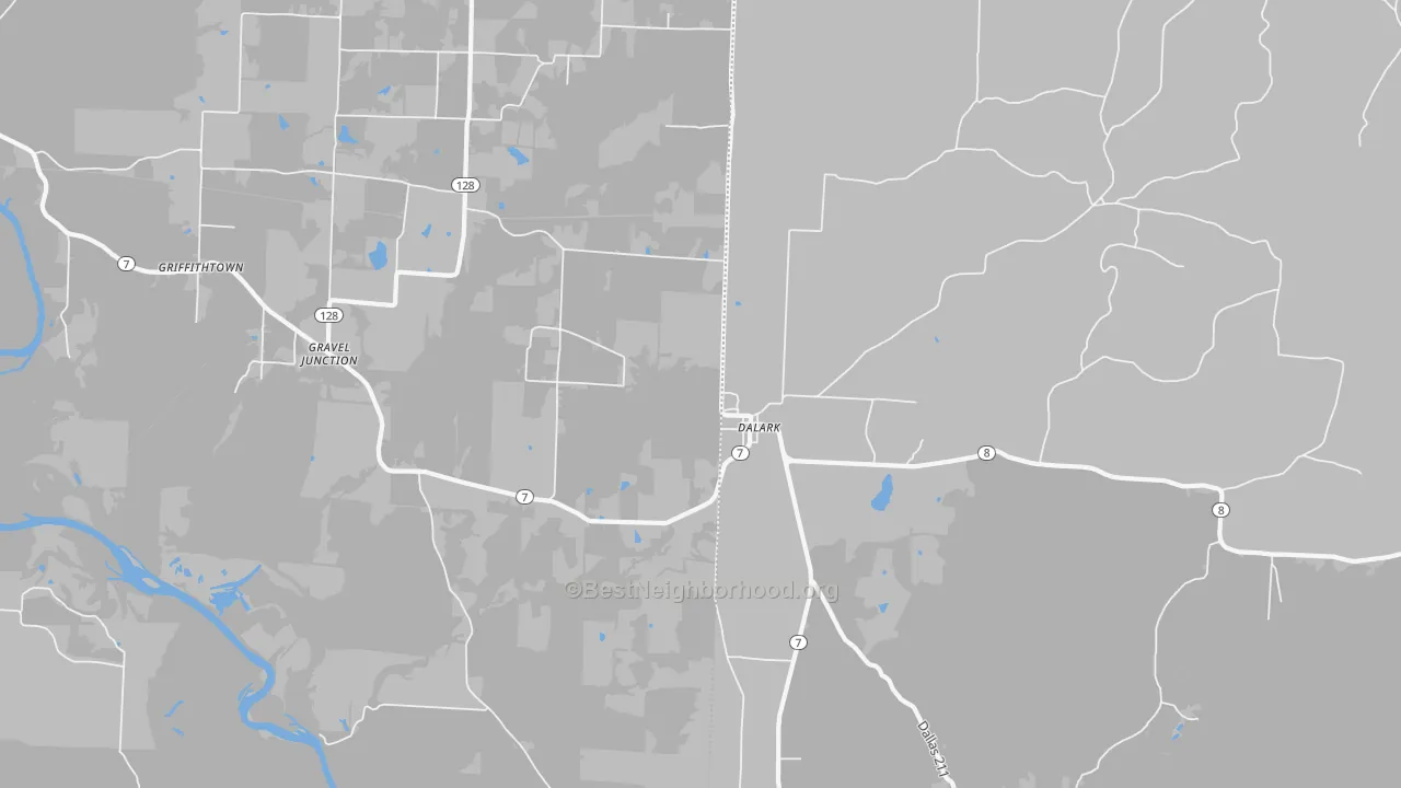Transit Grade map of Dalark, AR