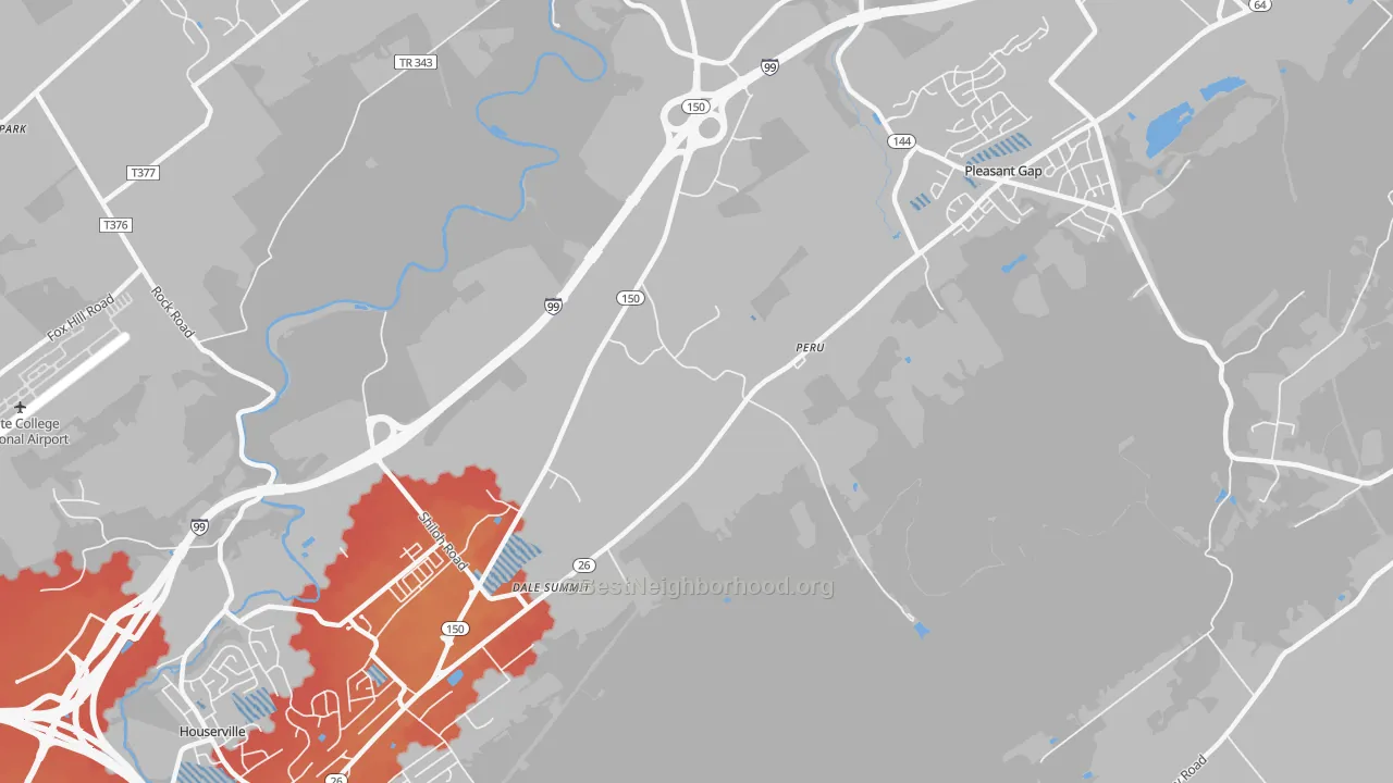 Transit Grade map of Dale Summit, PA