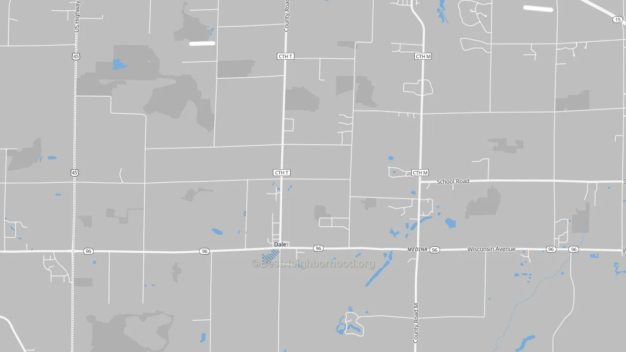 Transit Grade map of Dale, WI