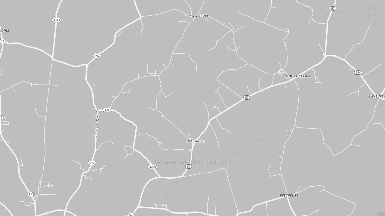 Transit Grade map of Dalesburg, KY