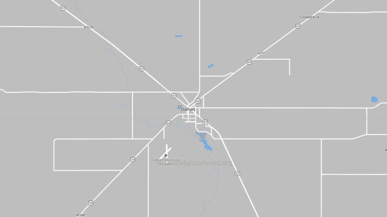 Transit Grade map of Dalhart, TX