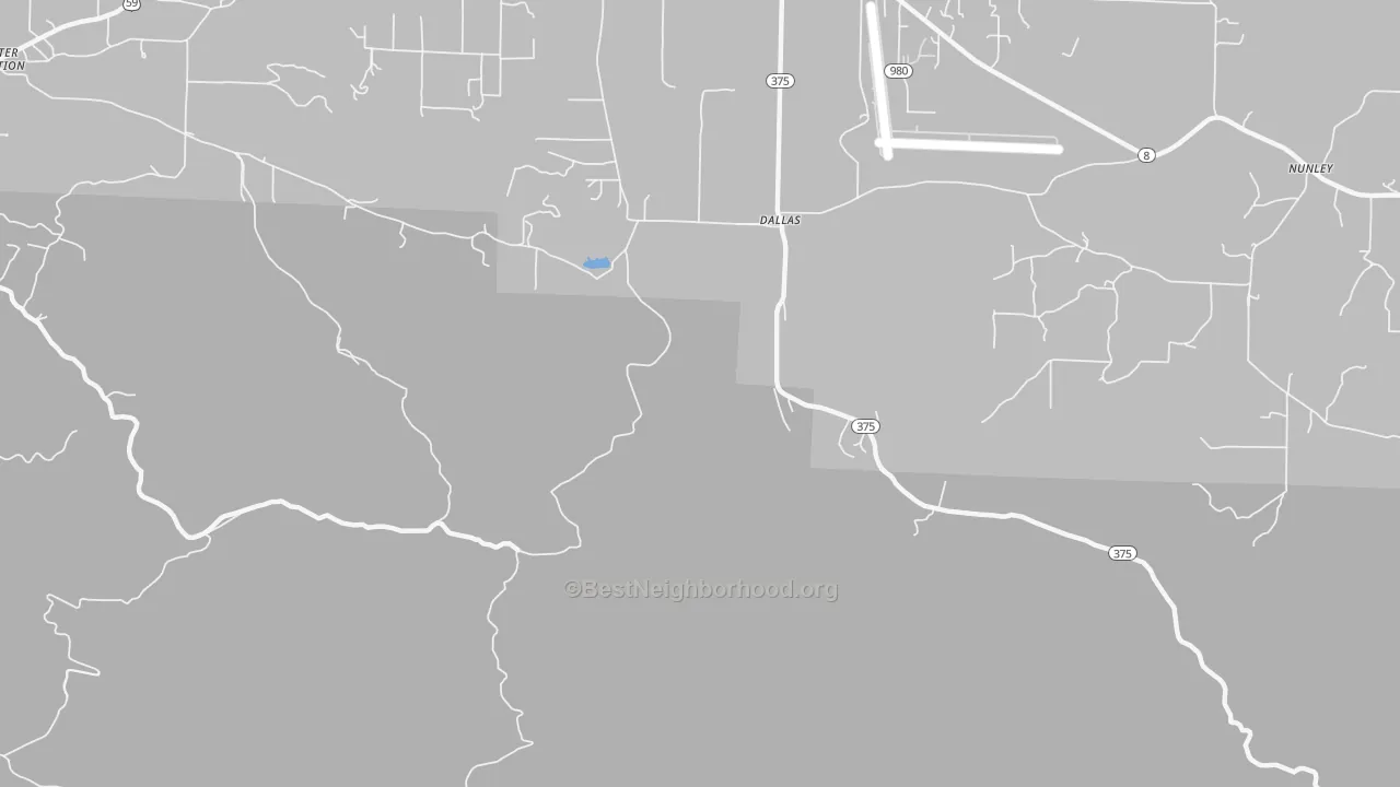 Transit Grade map of Dallas, AR