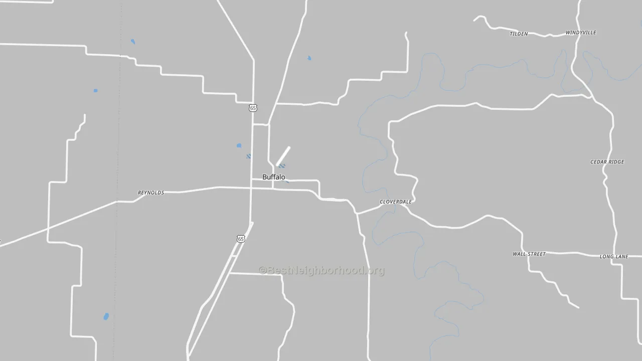 Transit Grade map of Dallas County, MO