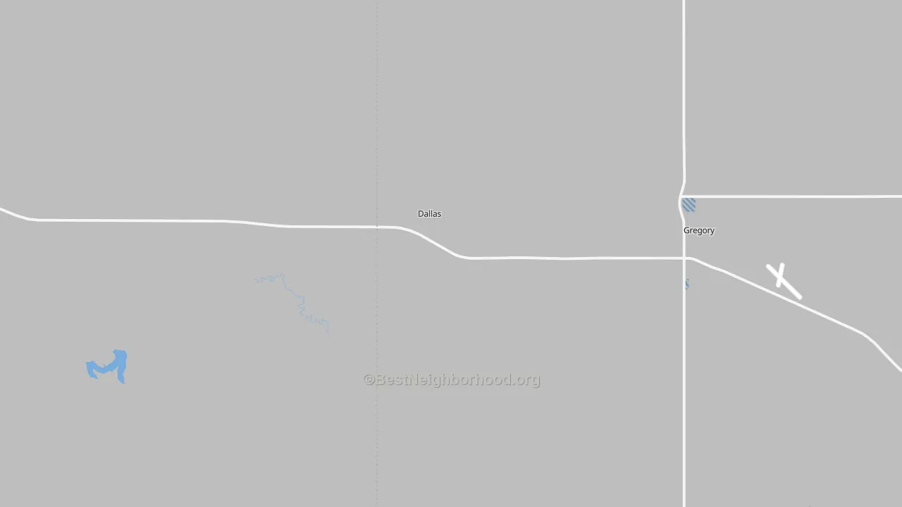 Transit Grade map of Dallas, SD