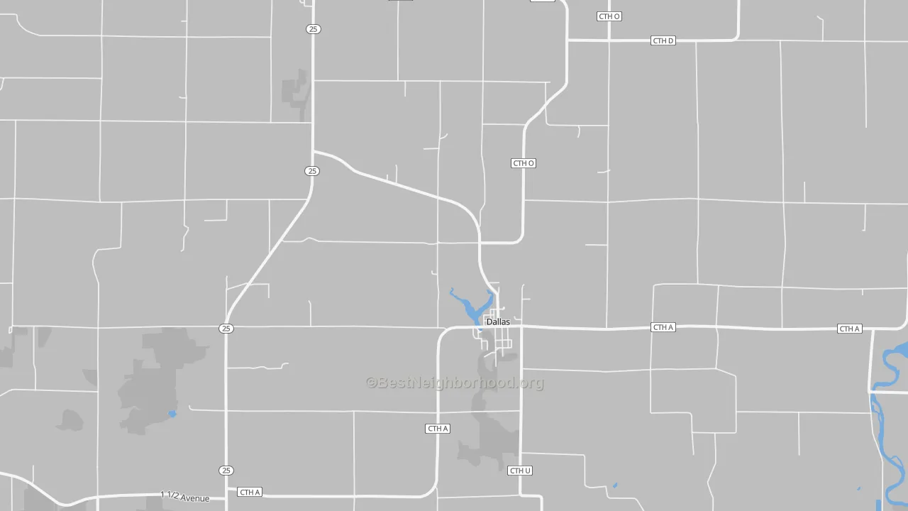 Transit Grade map of Dallas, WI