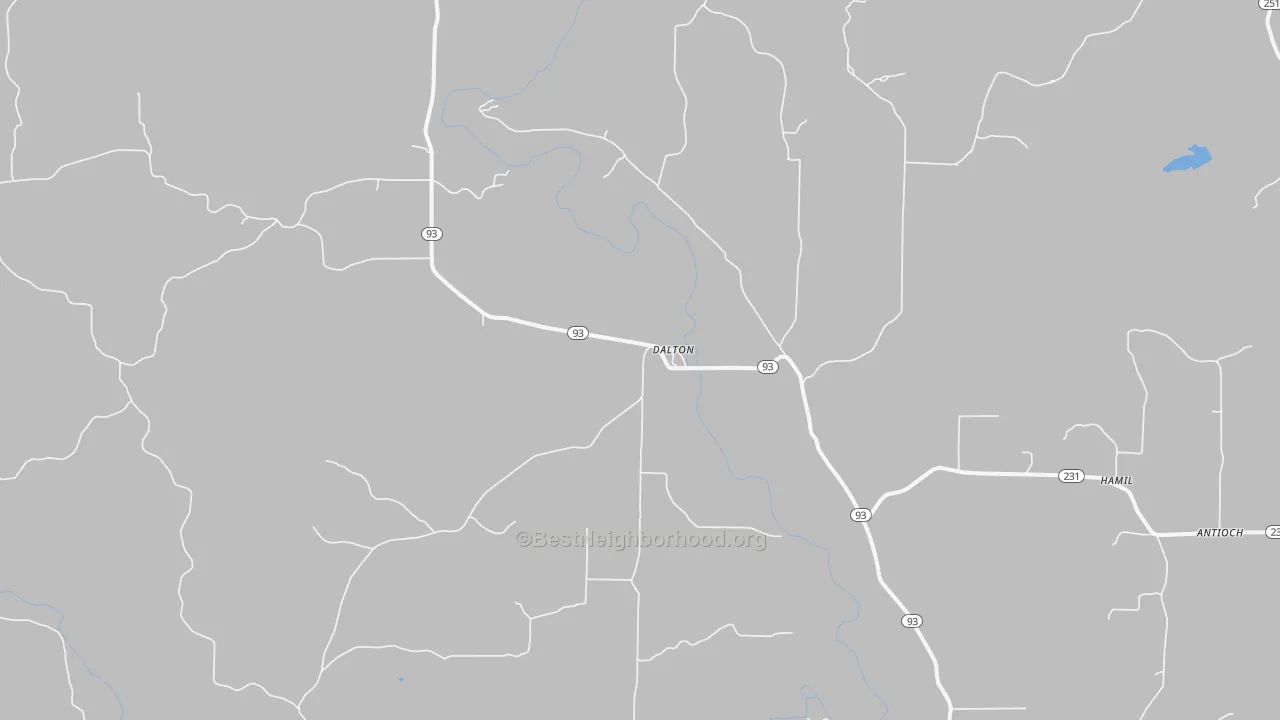 Transit Grade map of Dalton, AR