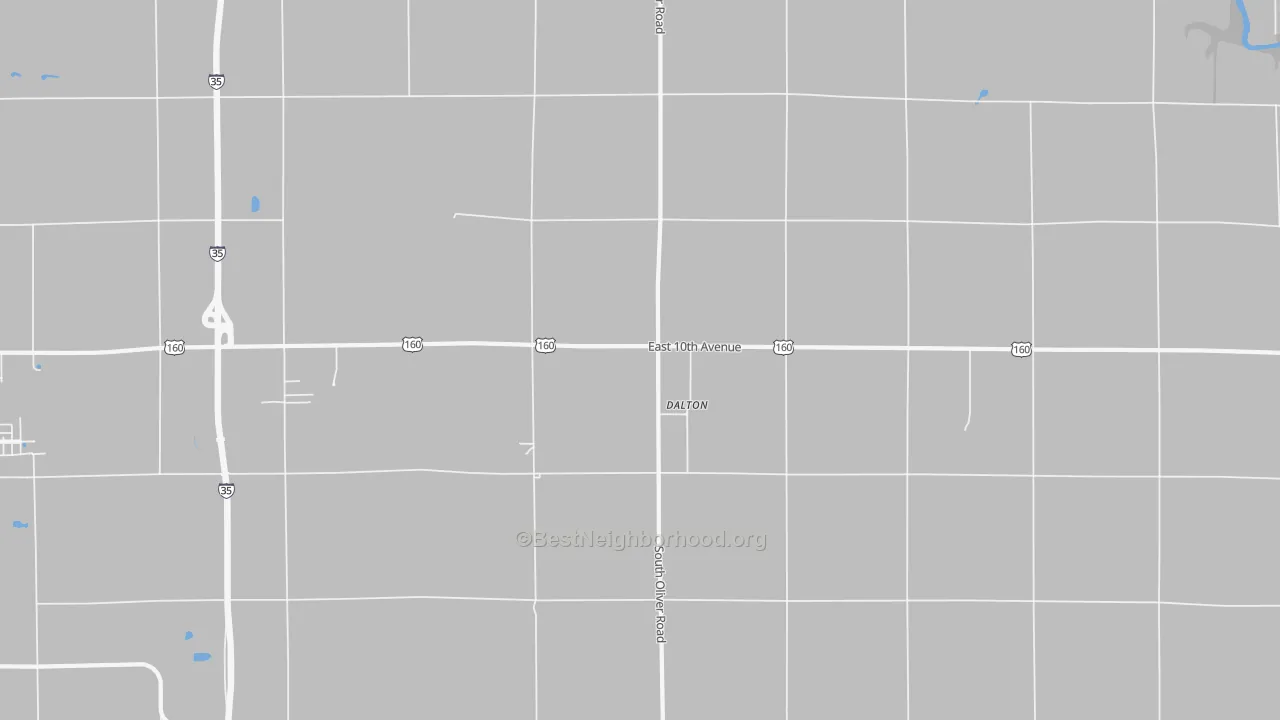 Transit Grade map of Dalton, KS