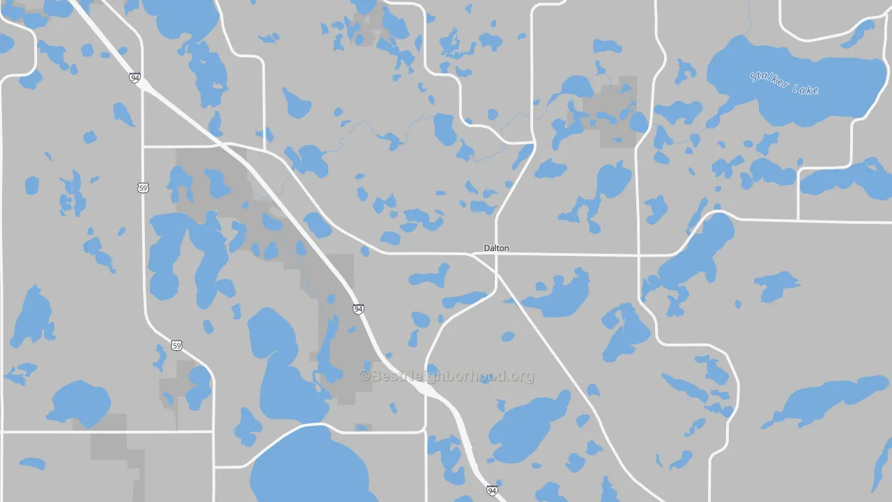 Transit Grade map of Dalton, MN