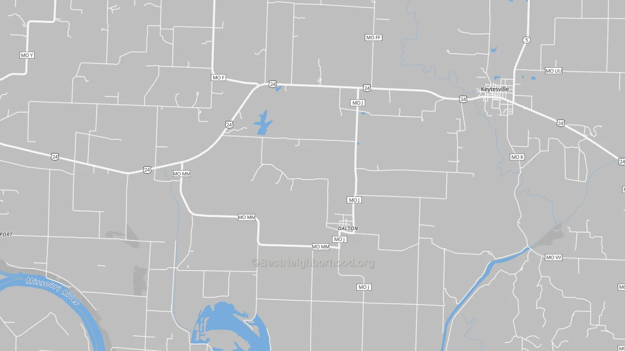 Transit Grade map of Dalton, MO