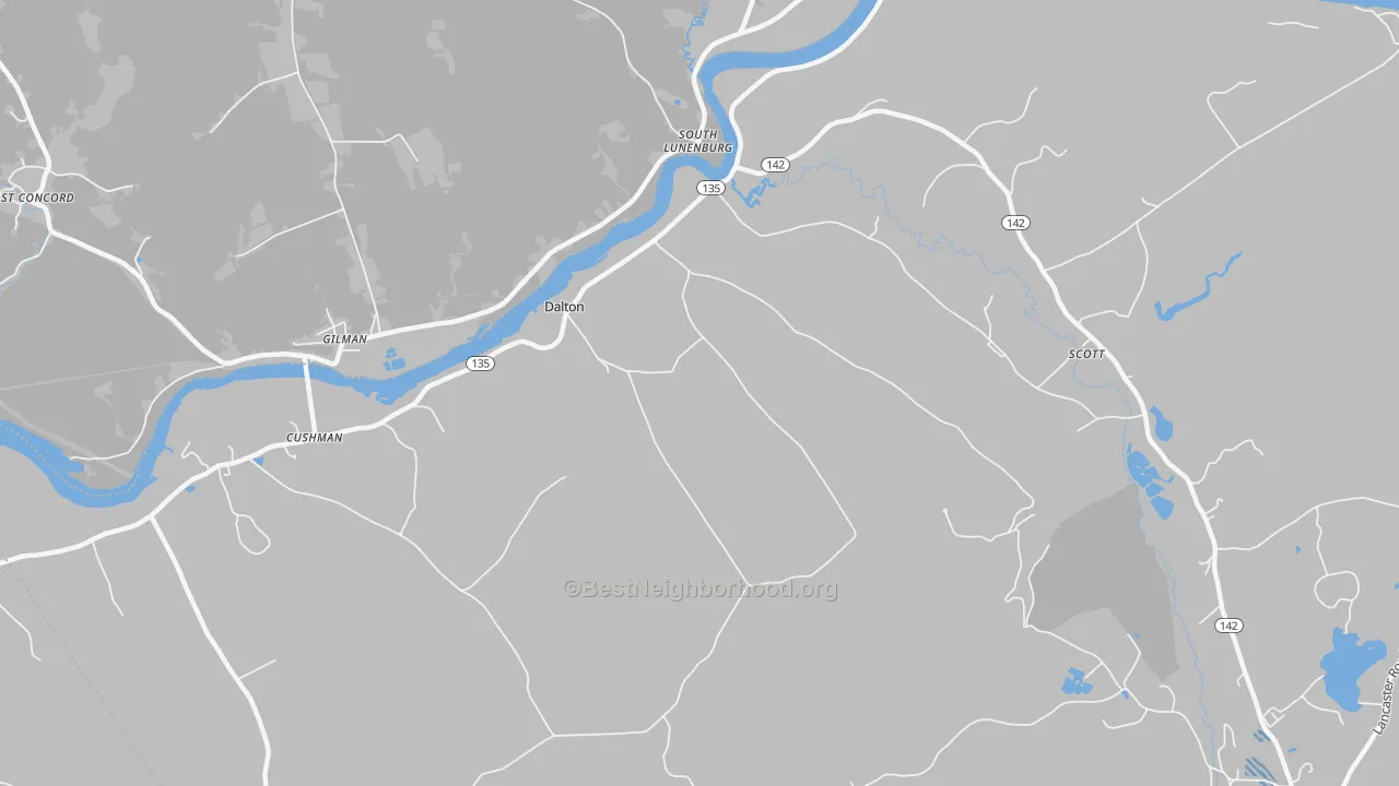 Transit Grade map of Dalton, NH