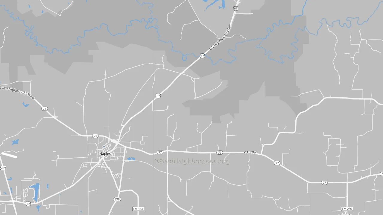 Transit Grade map of Dalton, TX