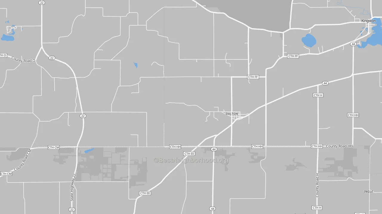 Transit Grade map of Dalton, WI