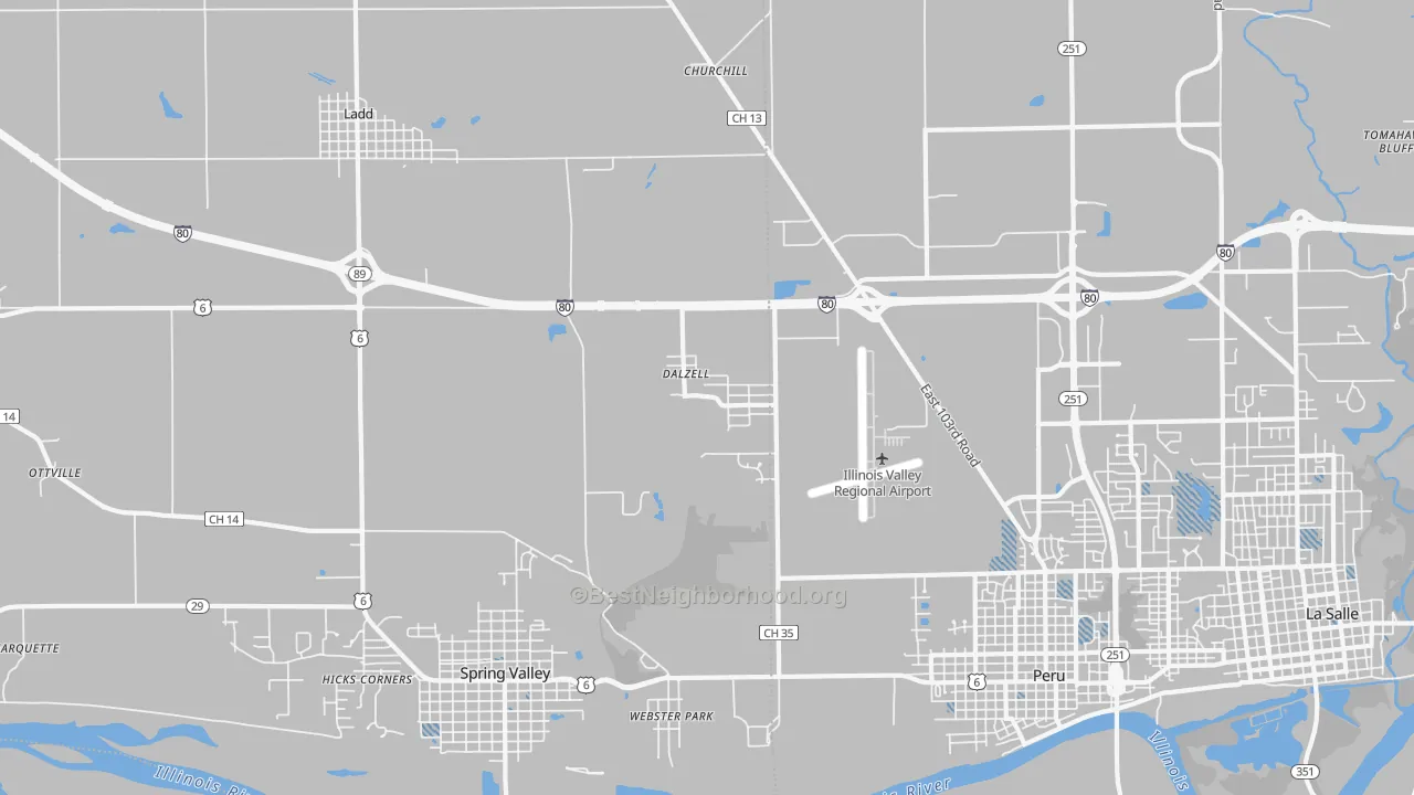 Transit Grade map of Dalzell, IL