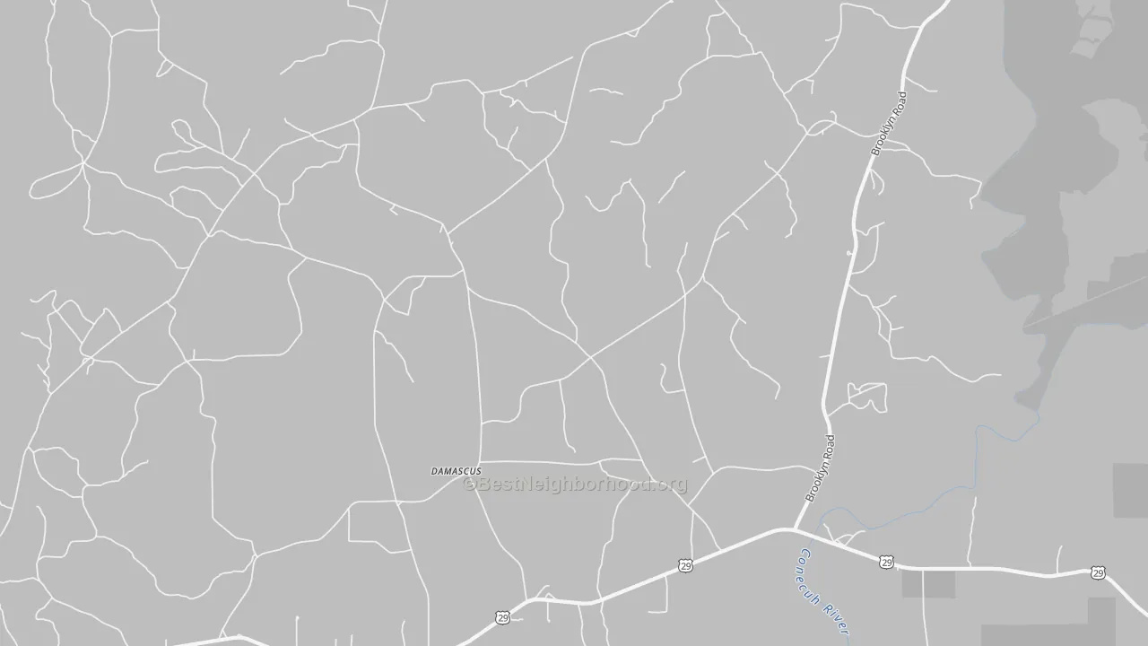 Transit Grade map of Damascus, AL
