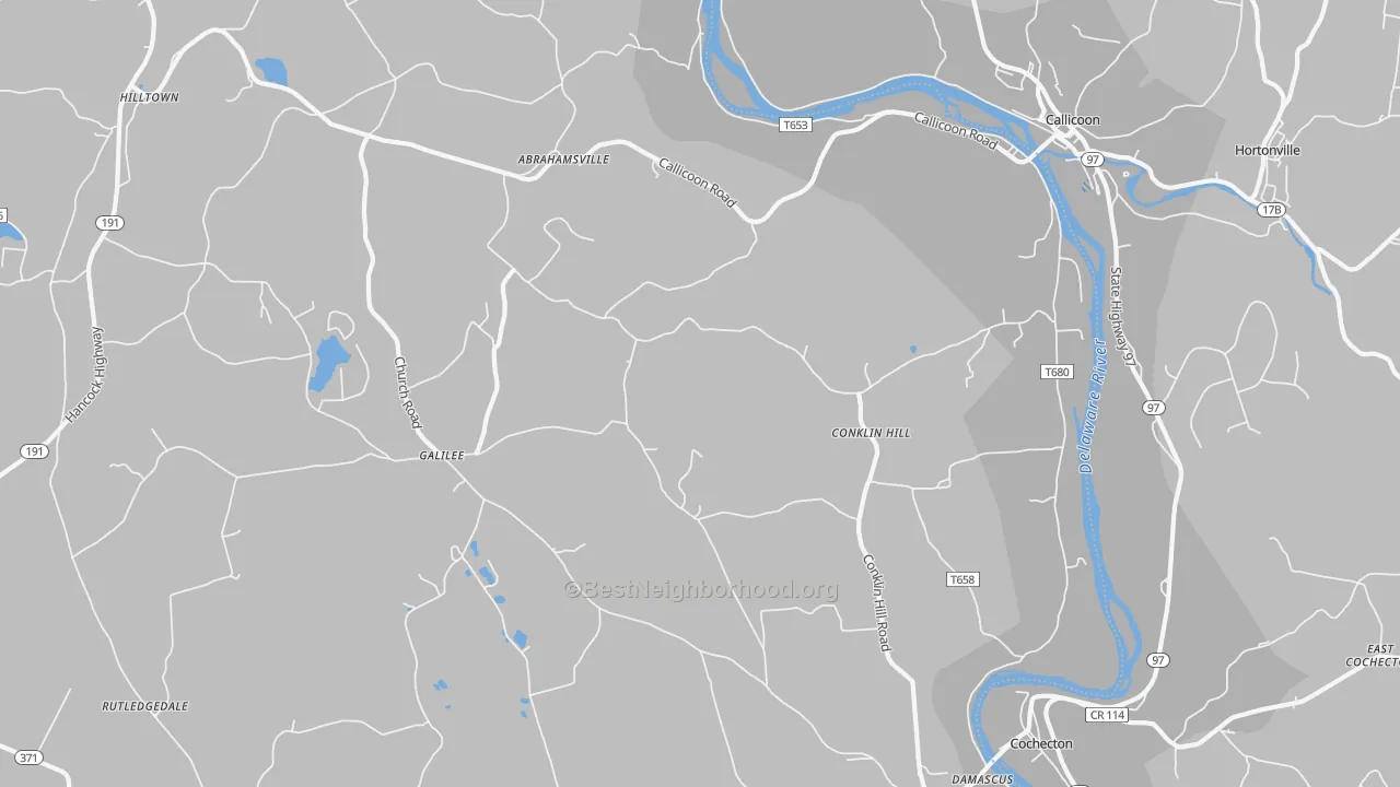 Transit Grade map of Damascus, PA