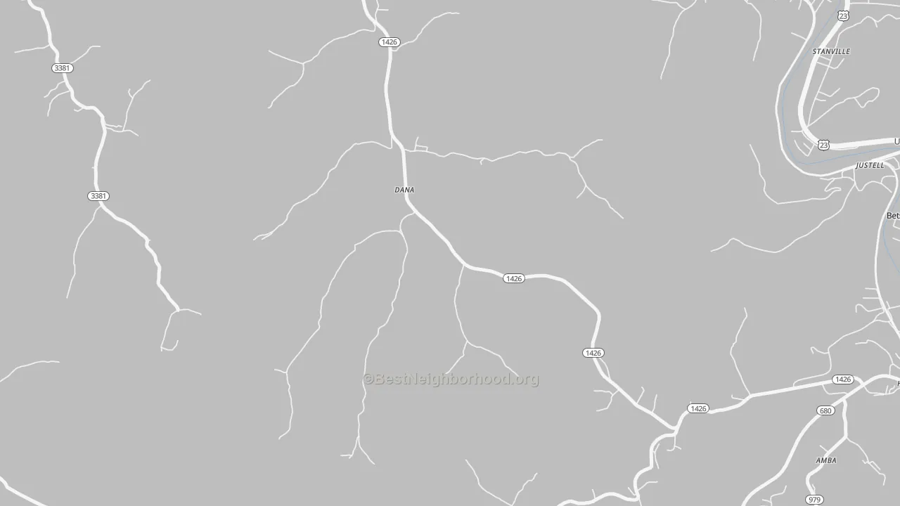Transit Grade map of Dana, KY