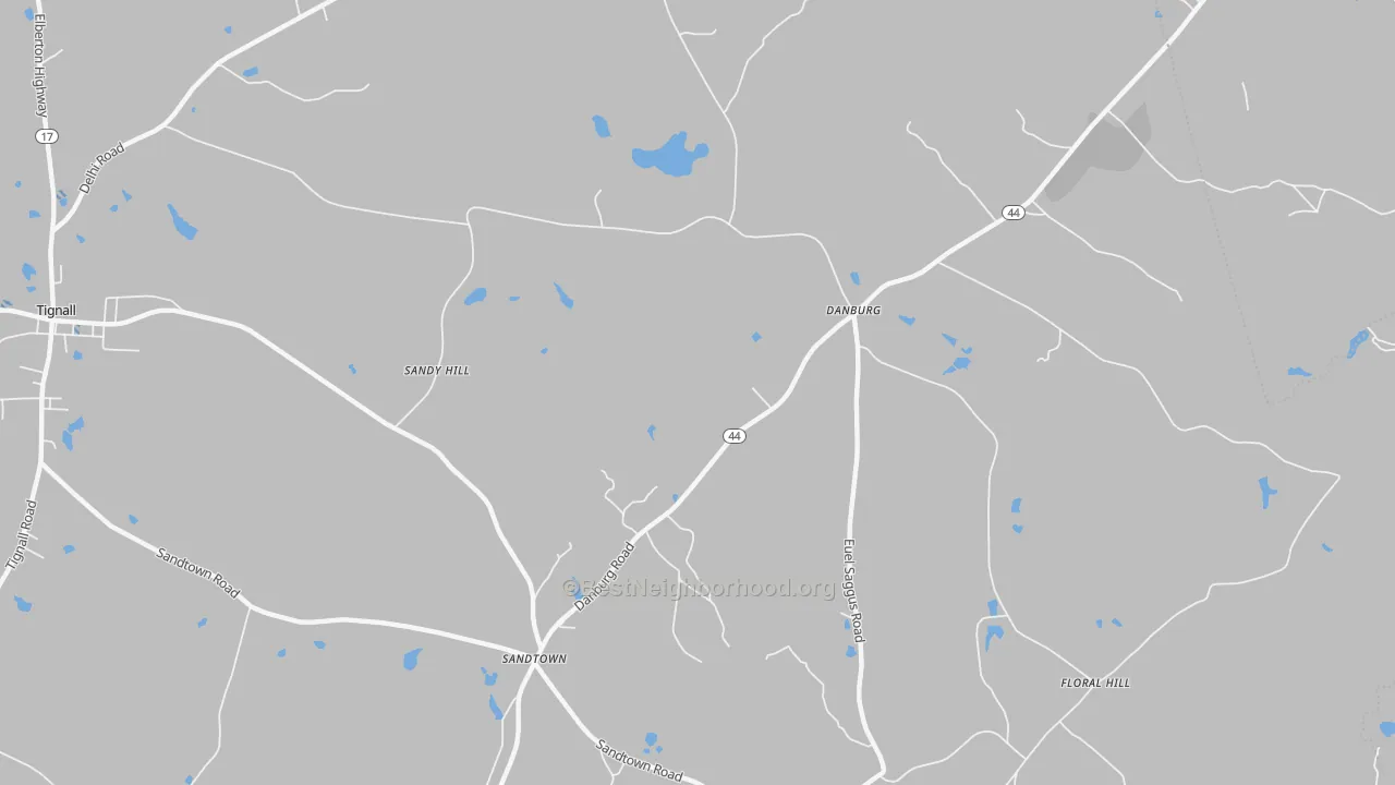 Transit Grade map of Danburg, GA