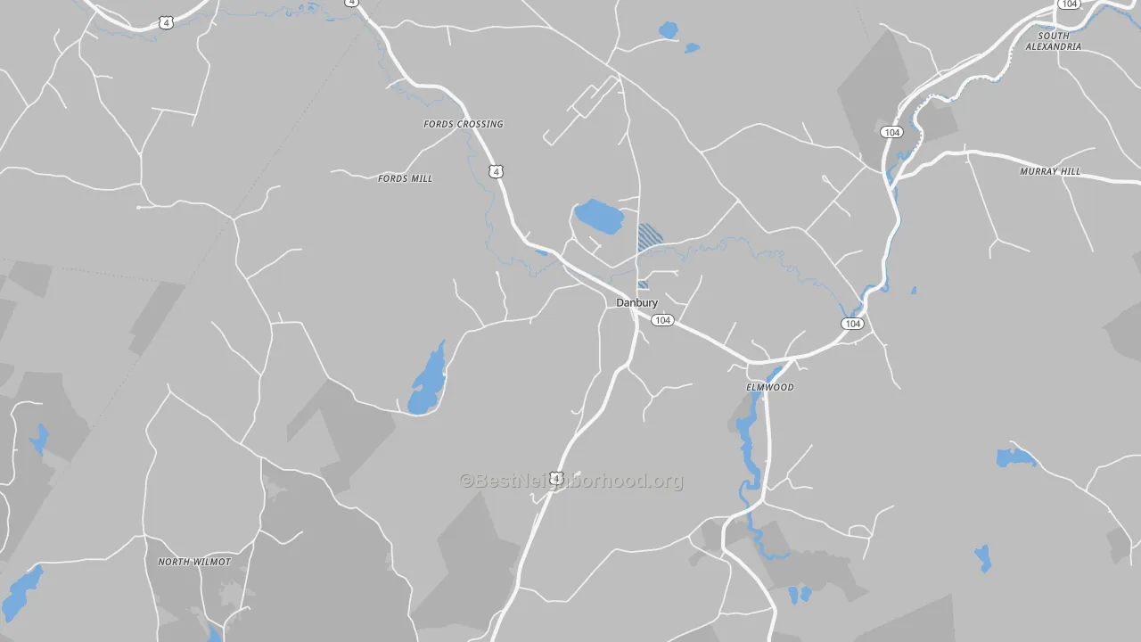 Transit Grade map of Danbury, NH