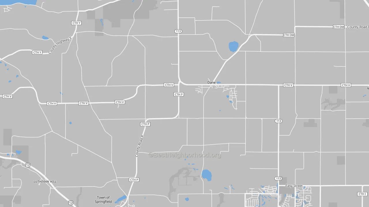 Transit Grade map of Dane, WI